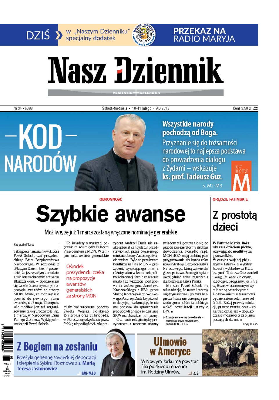 Nasz Dziennik z dnia 10.02.2018 wydanie PDF