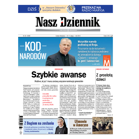 Nasz Dziennik z dnia 10.02.2018 wydanie PDF