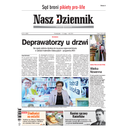 Nasz Dziennik z dnia 12.02.2018 wydanie PDF