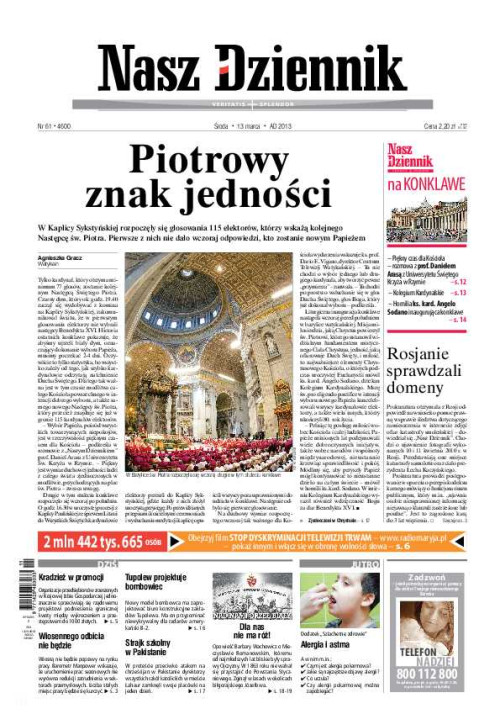 Nasz Dziennik z dnia 13.03.2013 wydanie PDF