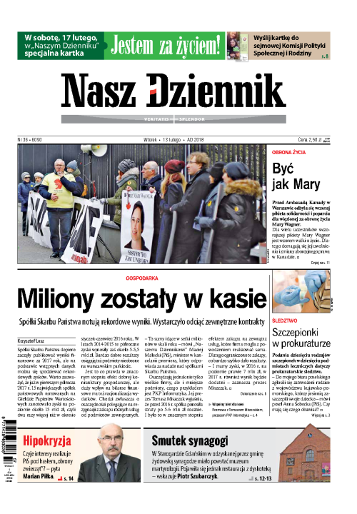 Nasz Dziennik z dnia 13.02.2018 wydanie PDF