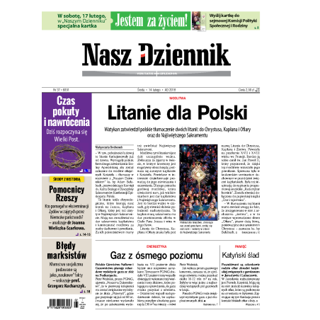 Nasz Dziennik z dnia 14.02.2018 wydanie PDF