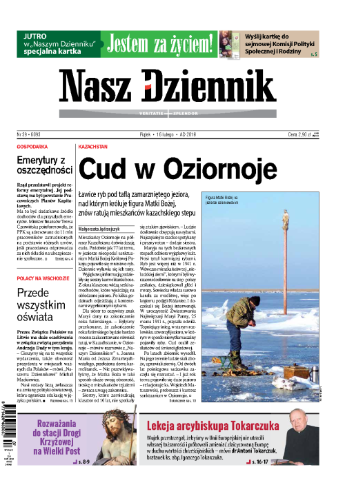 Nasz Dziennik z dnia 16.02.2018 wydanie PDF