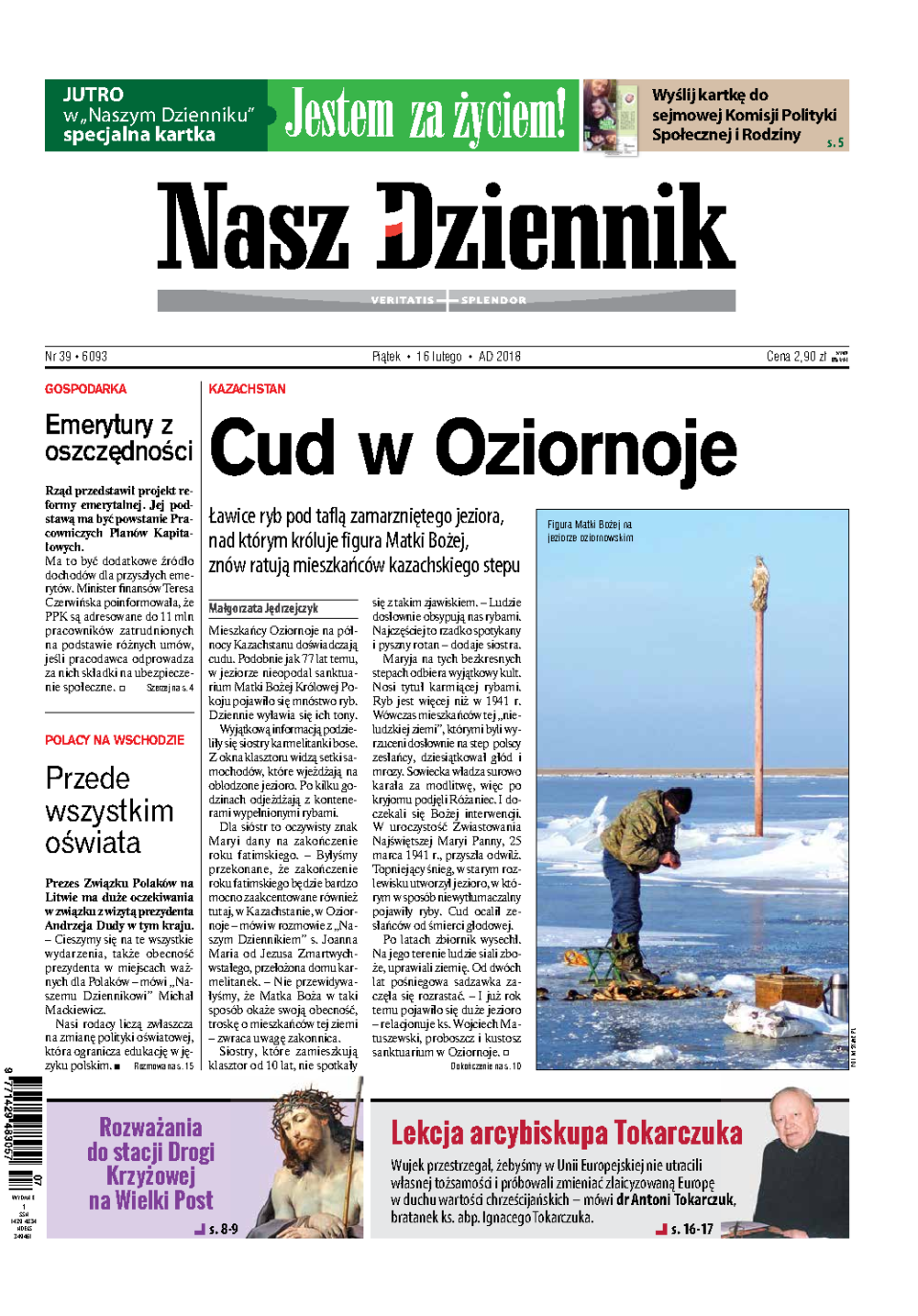 Nasz Dziennik z dnia 16.02.2018 wydanie PDF