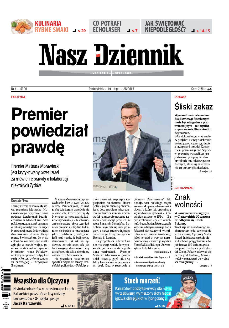 Nasz Dziennik z dnia 19.02.2018 wydanie PDF