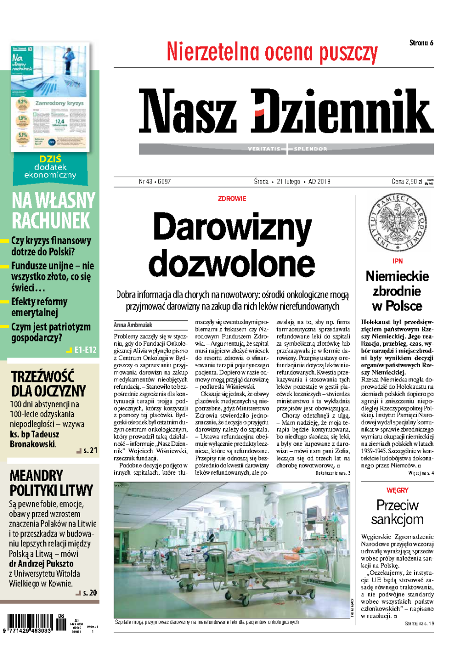 Nasz Dziennik z dnia 21.02.2018 wydanie PDF