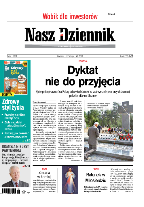 Nasz Dziennik z dnia 22.02.2018 wydanie PDF