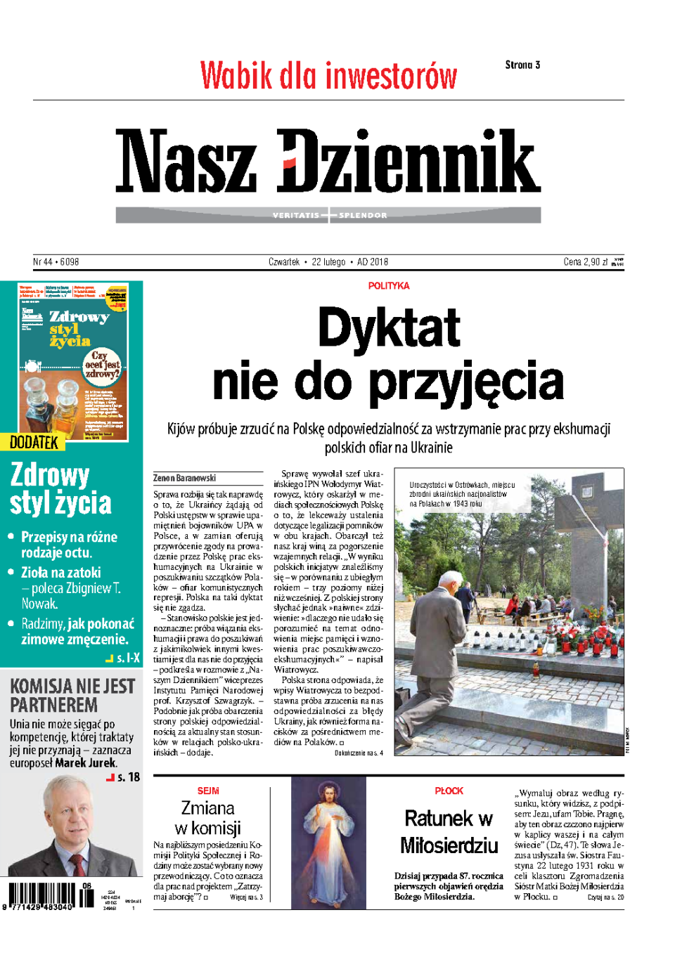 Nasz Dziennik z dnia 22.02.2018 wydanie PDF