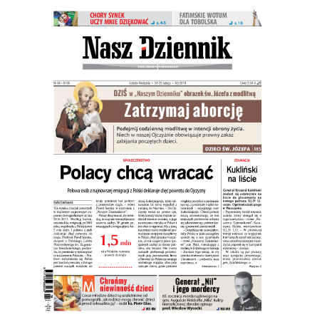 Nasz Dziennik z dnia 24.02.2018 wydanie PDF