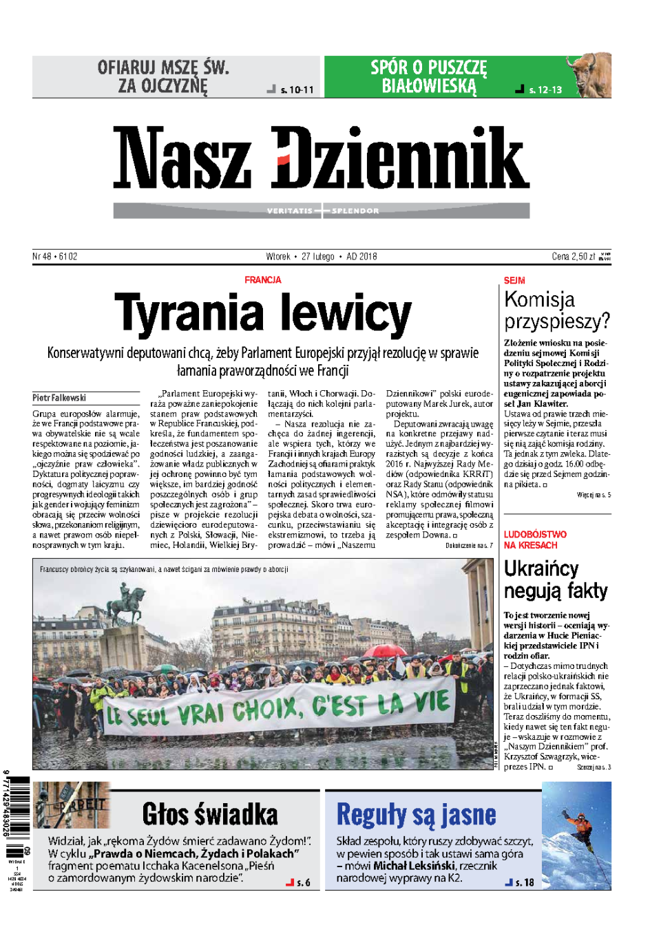 Nasz Dziennik z dnia 27.02.2018 wydanie PDF