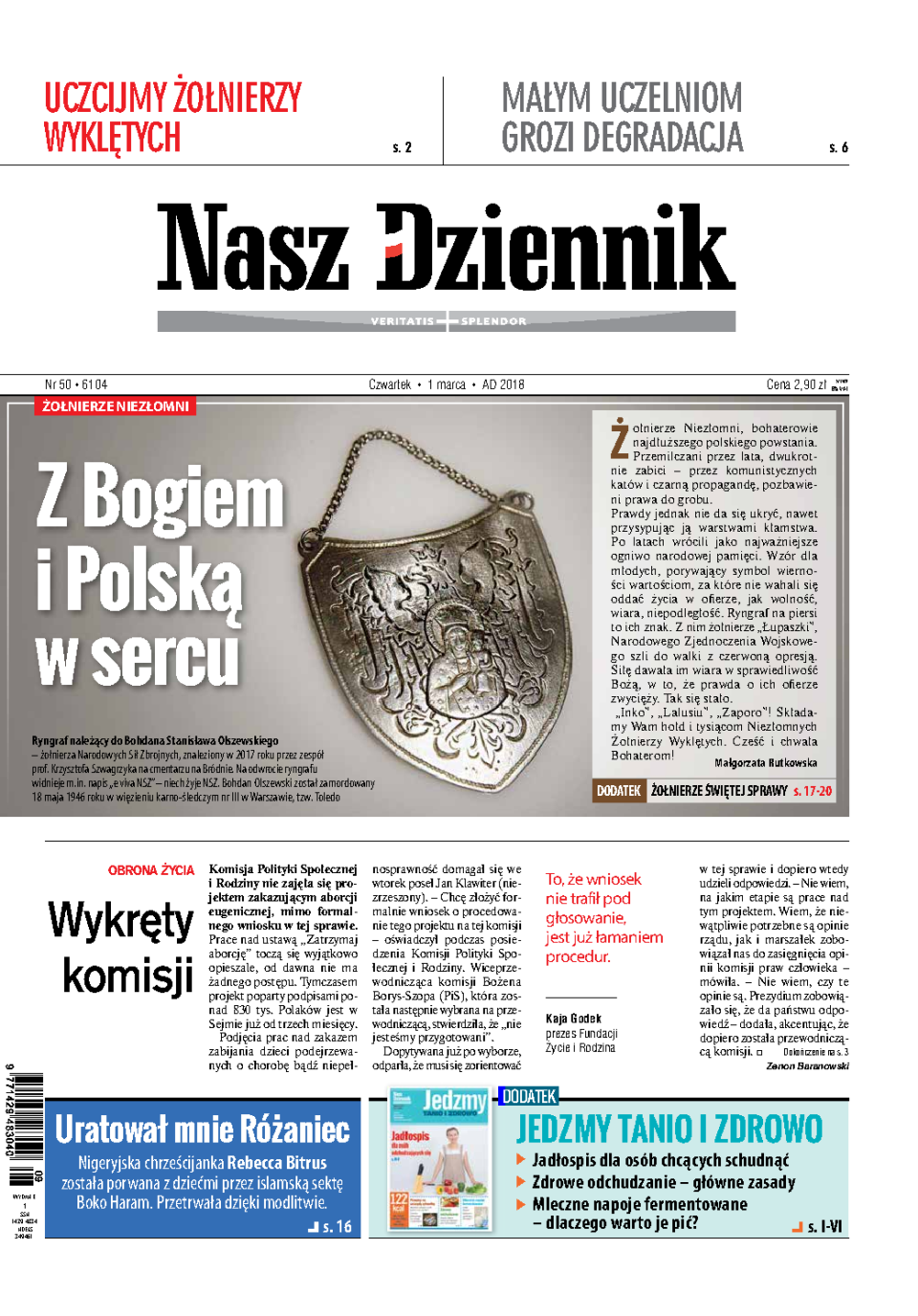 Nasz Dziennik z dnia 01.03.2018 wydanie PDF