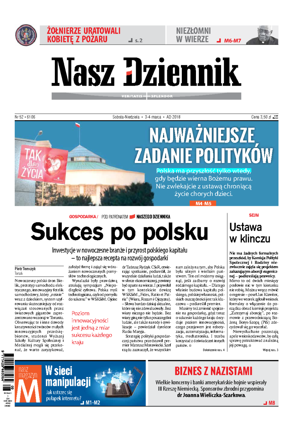 Nasz Dziennik z dnia 03.03.2018 wydanie PDF