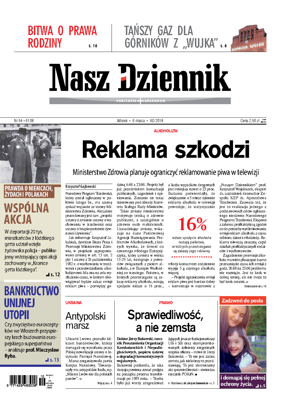 Nasz Dziennik z dnia 06.03.2018 wydanie PDF