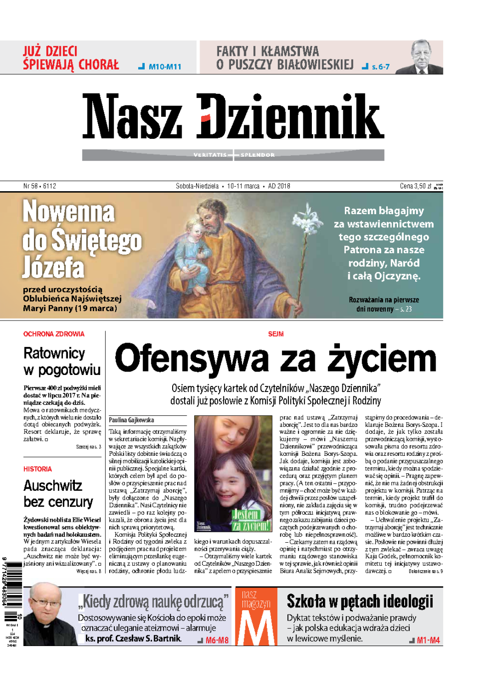 Nasz Dziennik z dnia 10.03.2018 wydanie PDF