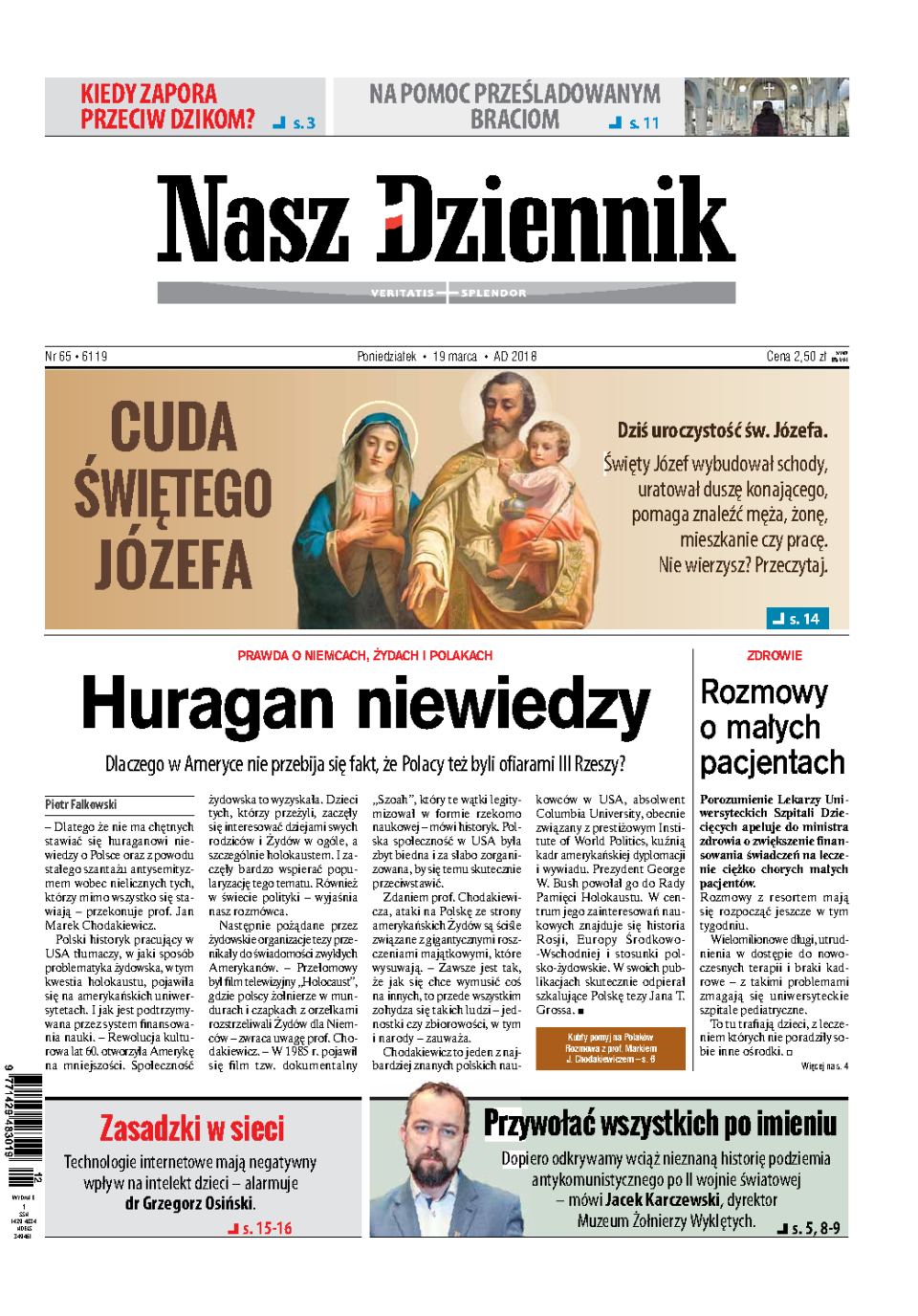 Nasz Dziennik z dnia 19.03.2018 wydanie PDF