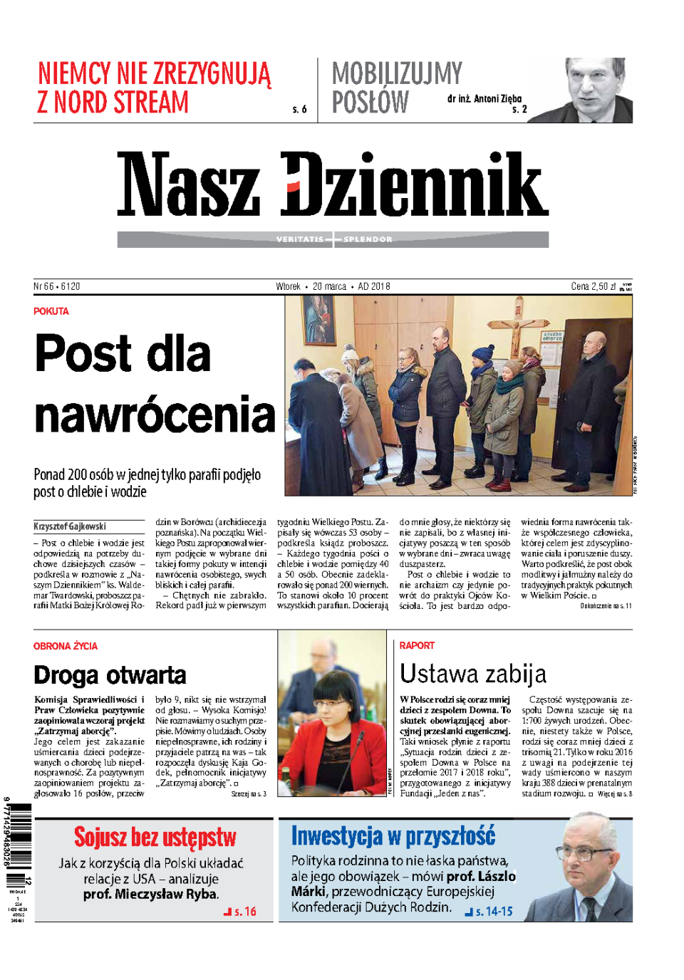 Nasz Dziennik z dnia 20.03.2018 wydanie PDF
