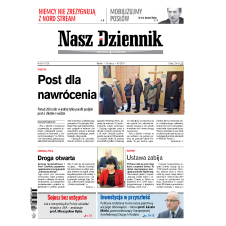 Nasz Dziennik z dnia 20.03.2018 wydanie PDF