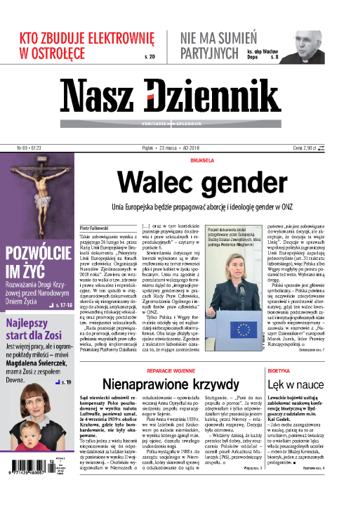 Nasz Dziennik z dnia 23.03.2018 wydanie PDF