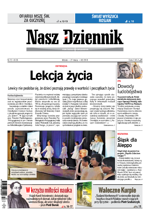 Nasz Dziennik z dnia 27.03.2018 wydanie PDF
