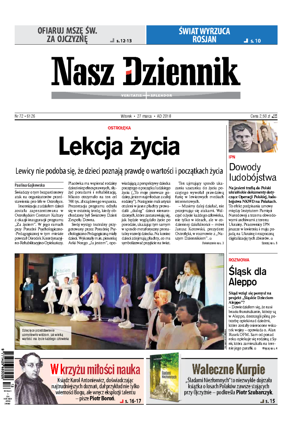 Nasz Dziennik z dnia 27.03.2018 wydanie PDF