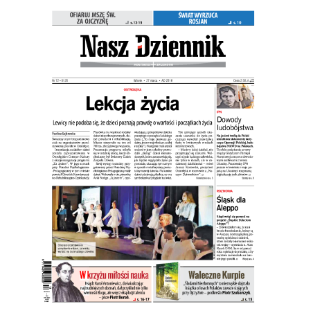 Nasz Dziennik z dnia 27.03.2018 wydanie PDF