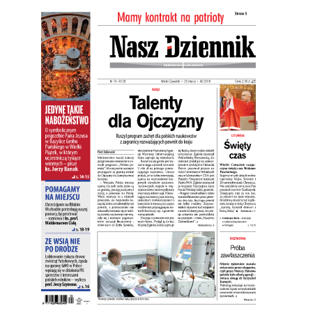 Nasz Dziennik z dnia 29.03.2018 wydanie PDF