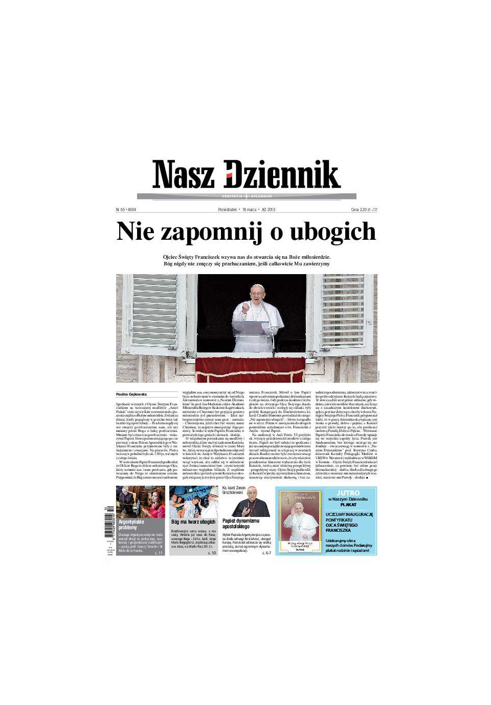Nasz Dziennik z dnia 18.03.2013 wydanie PDF