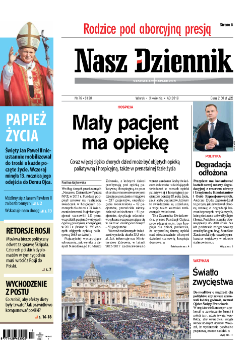 Nasz Dziennik z dnia 03.04.2018 wydanie PDF