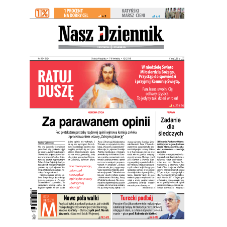 Nasz Dziennik z dnia 07.04.2018 wydanie PDF