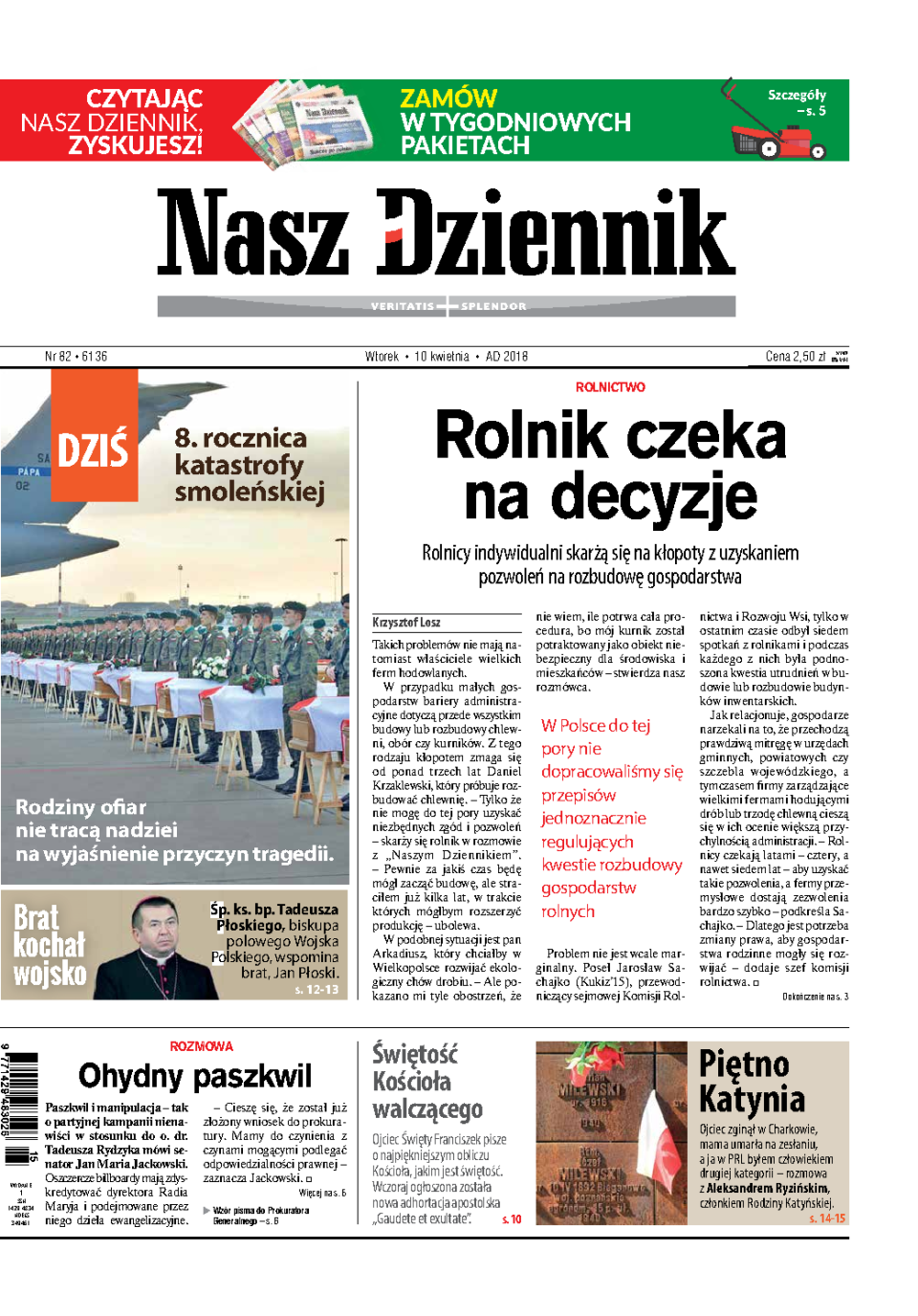 Nasz Dziennik z dnia 10.04.2018 wydanie PDF