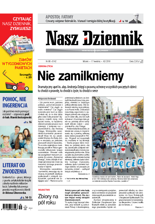 Nasz Dziennik z dnia 17.04.2018 wydanie PDF