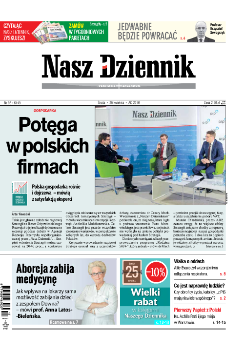Nasz Dziennik z dnia 25.04.2018 wydanie PDF