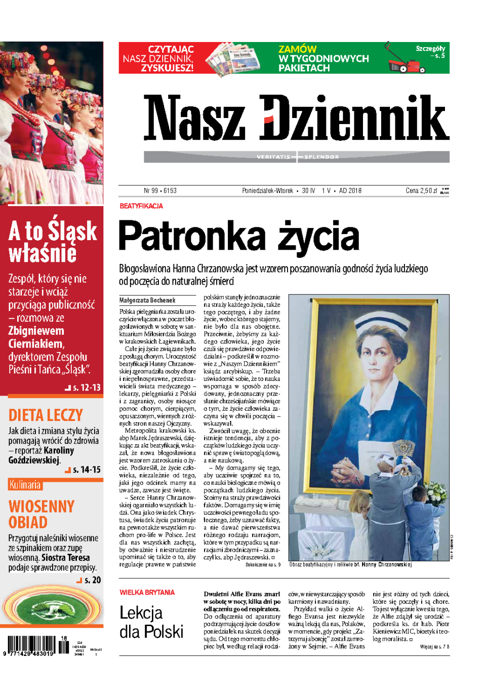 Nasz Dziennik z dnia 30.04.2018 wydanie PDF