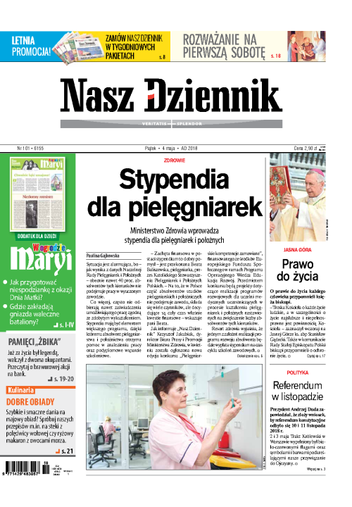Nasz Dziennik z dnia 04.05.2018 wydanie PDF