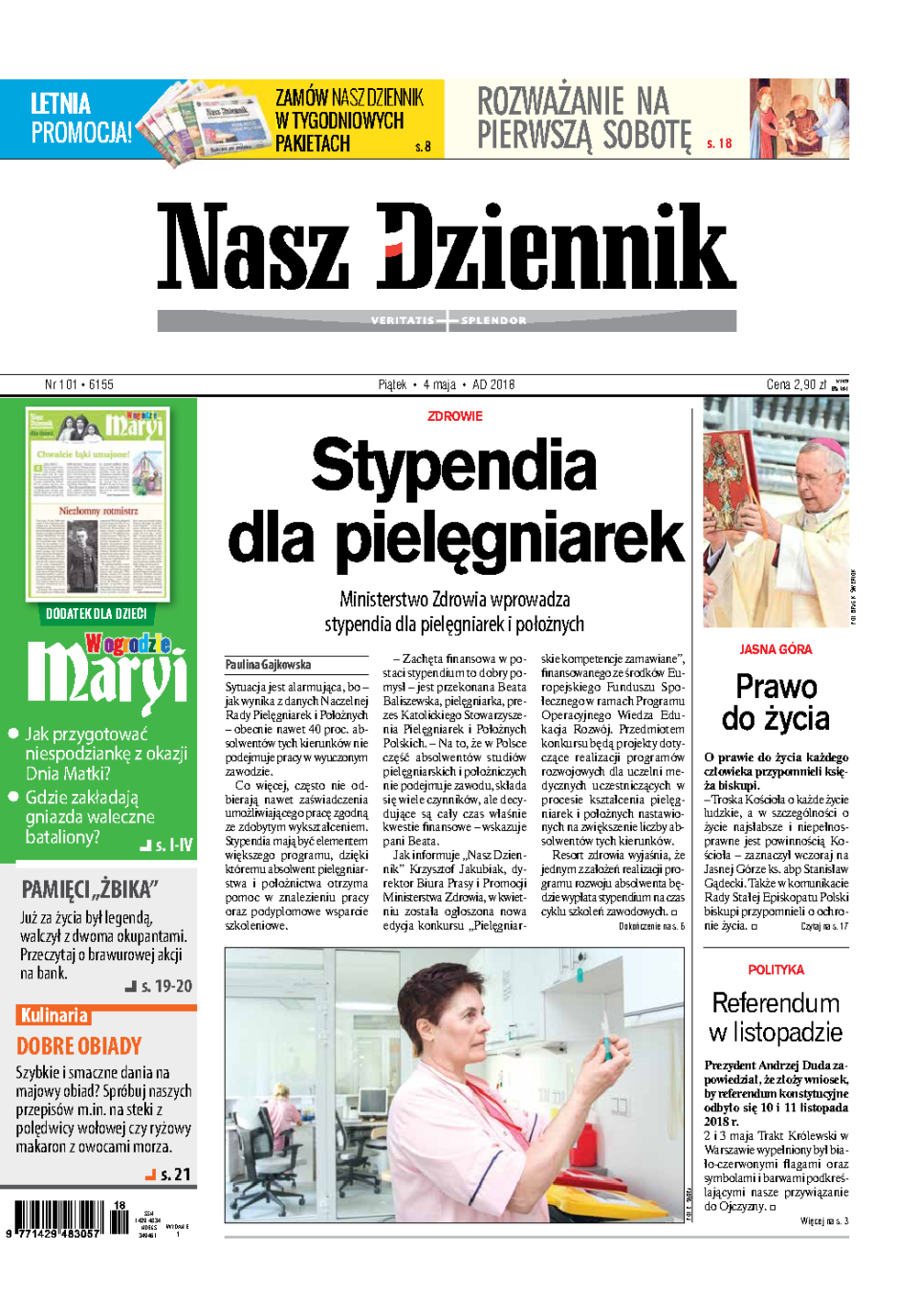 Nasz Dziennik z dnia 04.05.2018 wydanie PDF