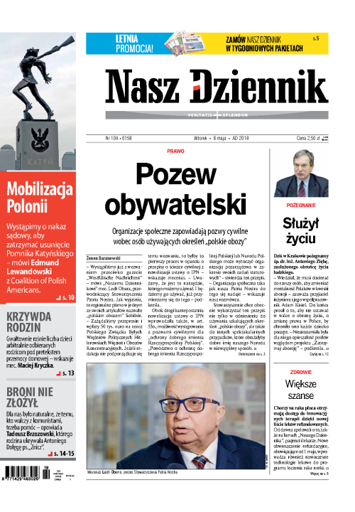 Nasz Dziennik z dnia 08.05.2018 wydanie PDF