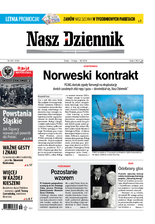 Nasz Dziennik z dnia 09.05.2018 wydanie PDF