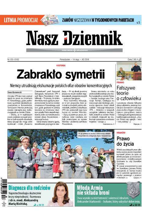 Nasz Dziennik z dnia 14.05.2018 wydanie PDF