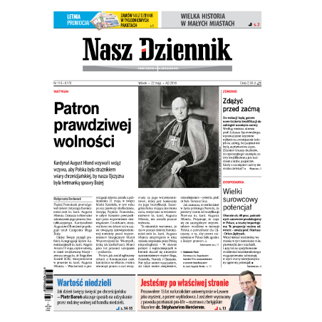 Nasz Dziennik z dnia 22.05.2018 wydanie PDF