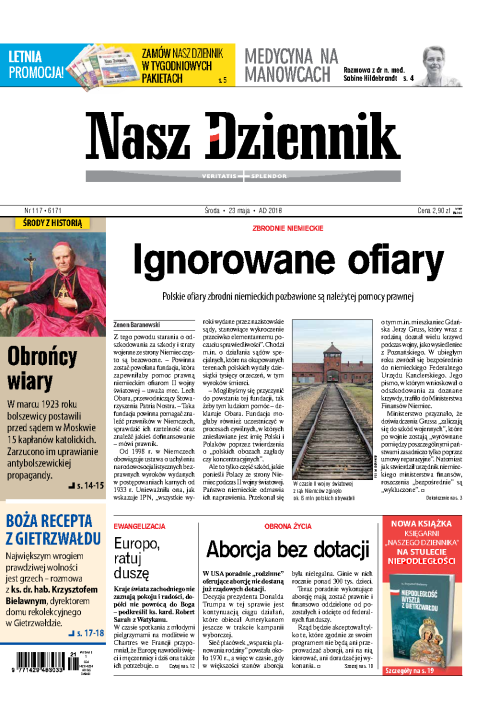 Nasz Dziennik z dnia 23.05.2018 wydanie PDF