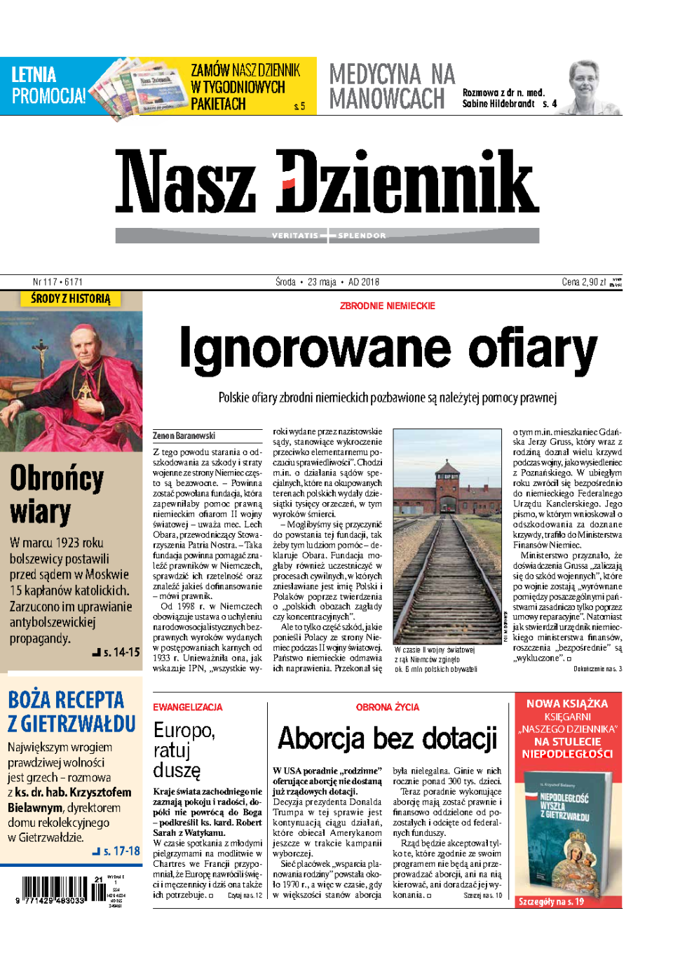 Nasz Dziennik z dnia 23.05.2018 wydanie PDF
