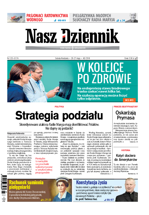 Nasz Dziennik z dnia 26.05.2018 wydanie PDF