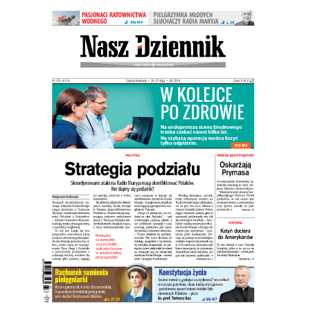 Nasz Dziennik z dnia 26.05.2018 wydanie PDF