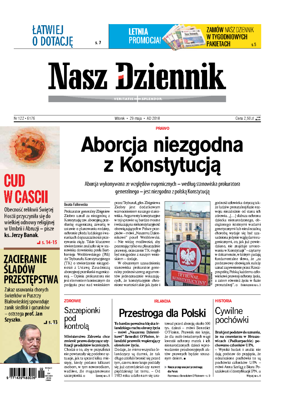 Nasz Dziennik z dnia 29.05.2018 wydanie PDF
