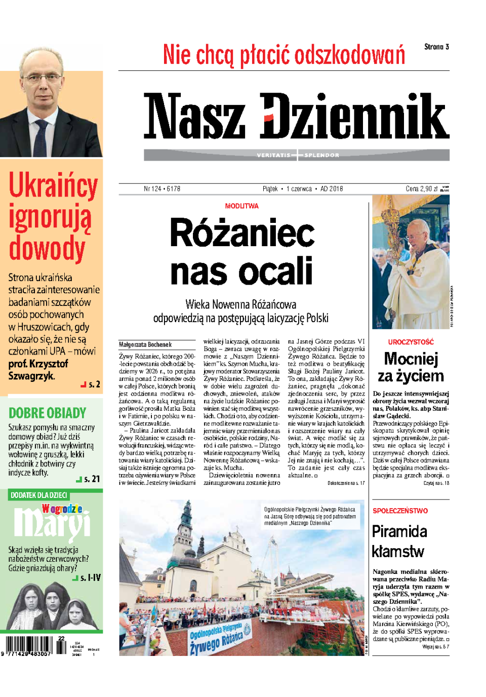 Nasz Dziennik z dnia 01.06.2018 wydanie PDF