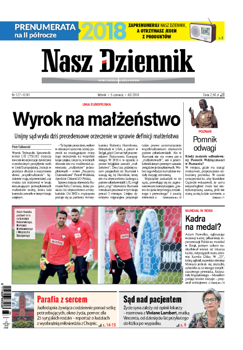 Nasz Dziennik z dnia 05.06.2018 wydanie PDF