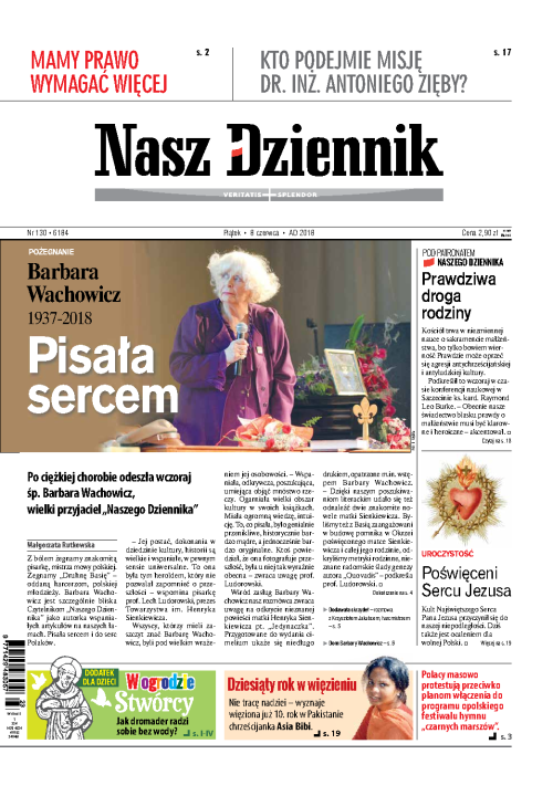 Nasz Dziennik z dnia 08.06.2018 wydanie PDF