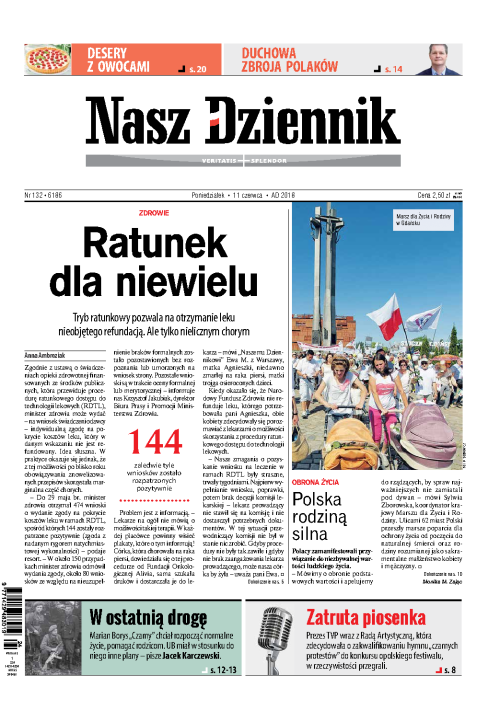 Nasz Dziennik z dnia 11.06.2018 wydanie PDF