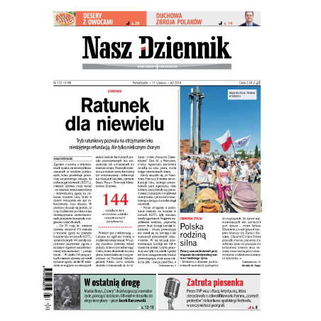 Nasz Dziennik z dnia 11.06.2018 wydanie PDF