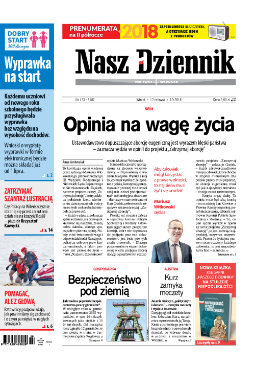 Nasz Dziennik z dnia 12.06.2018 wydanie PDF